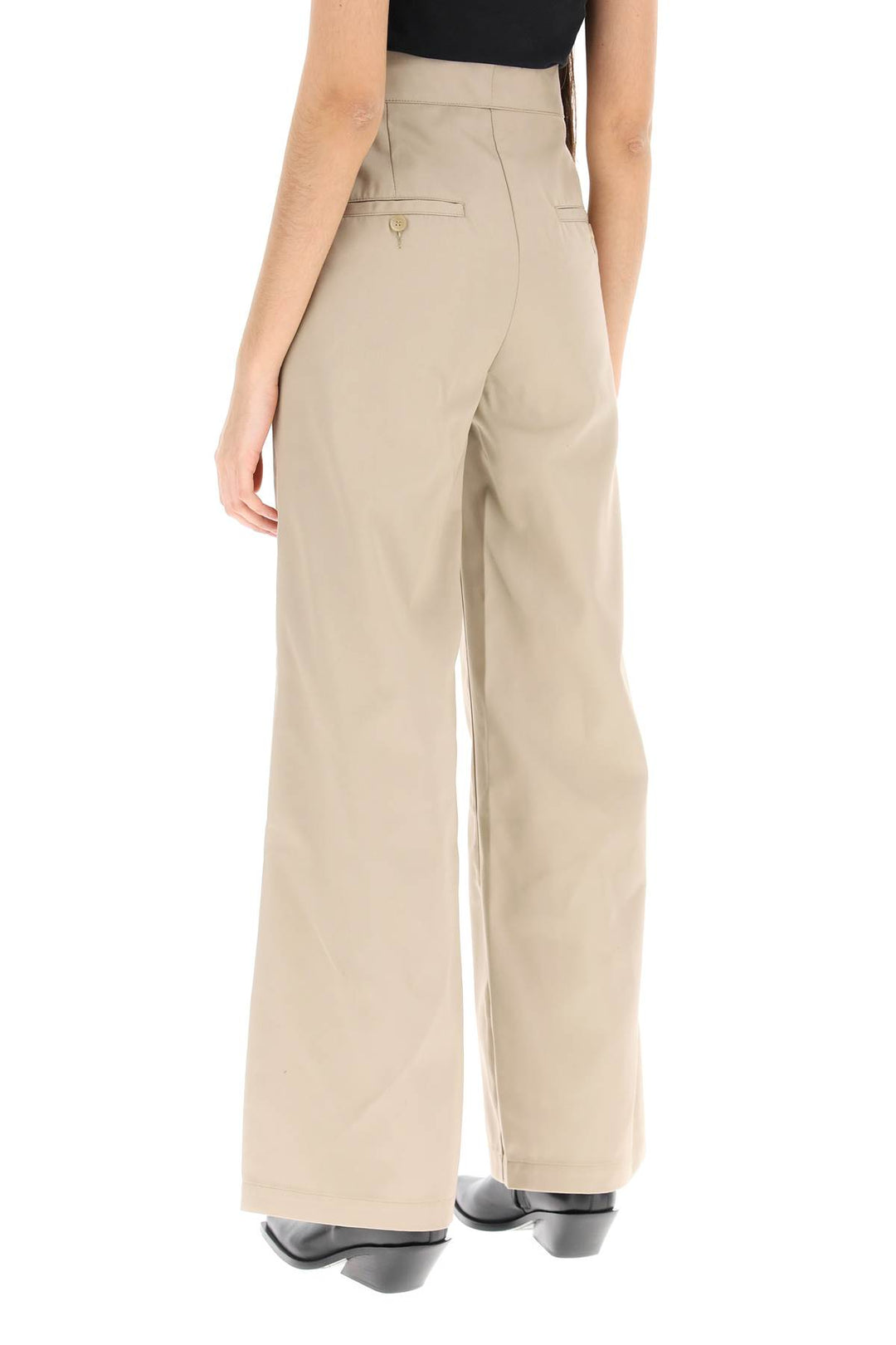 Reversed Waistband Chino Pants