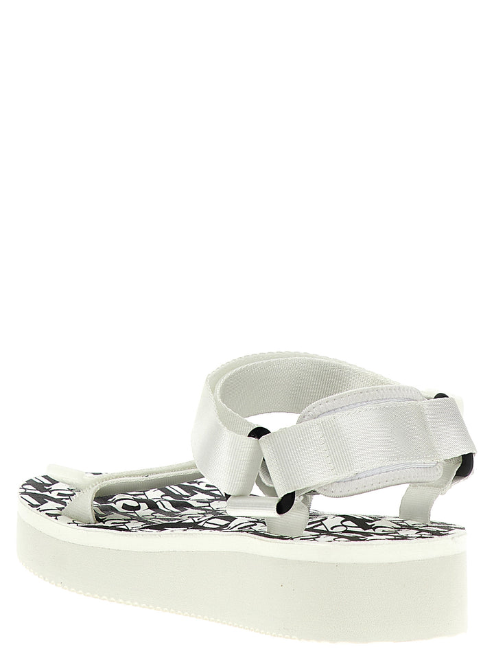 Palm Angels Depa Sandals - White/Black | f79852595227e0888758aecf6f4a49ff1f343a7a