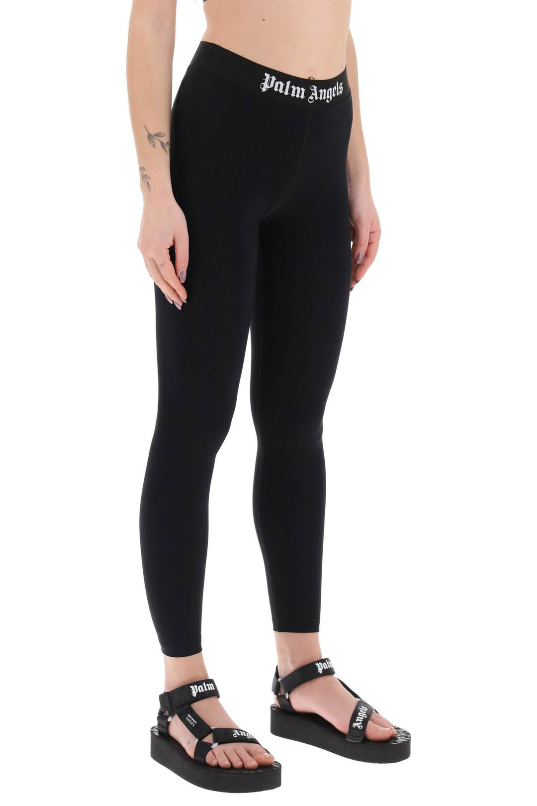 Leggings Sportivi Con Banda Logata