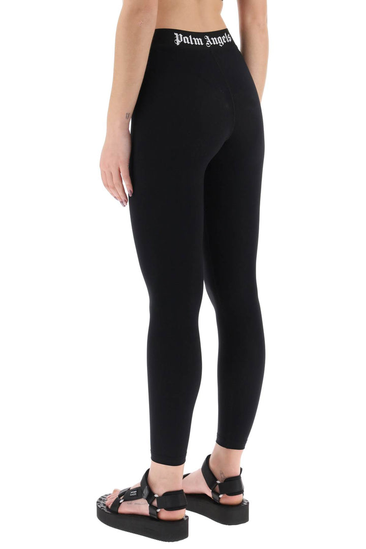 Leggings Sportivi Con Banda Logata