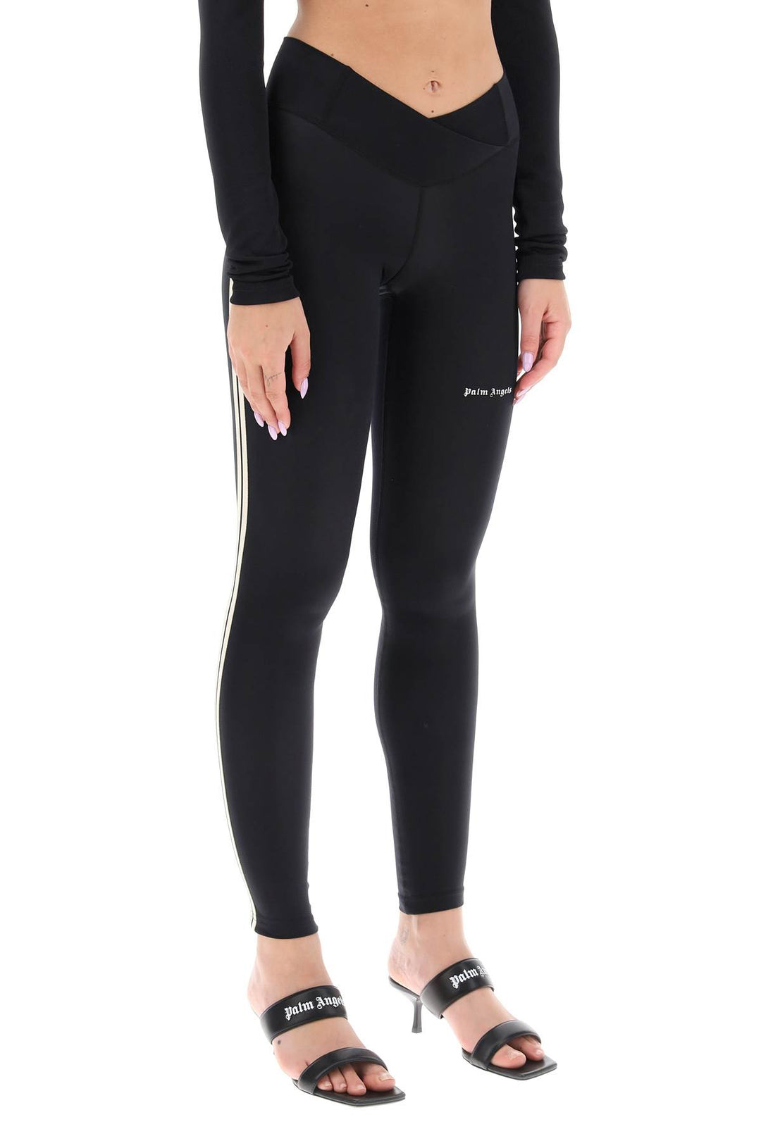 Leggings With Contrasting Side Bands