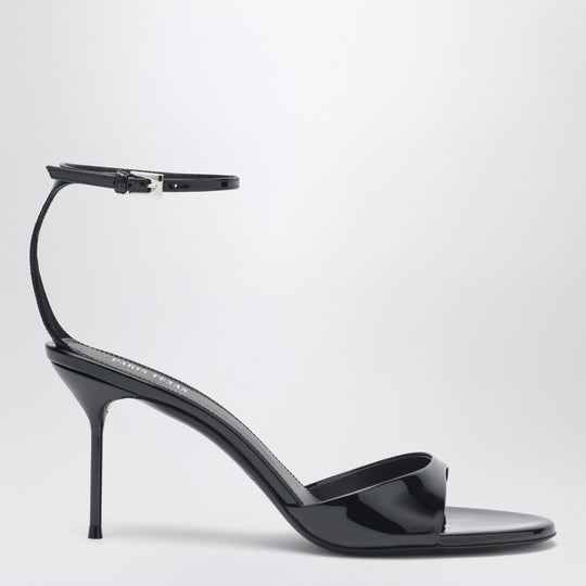 Lidia Black Patent Leather Sandal