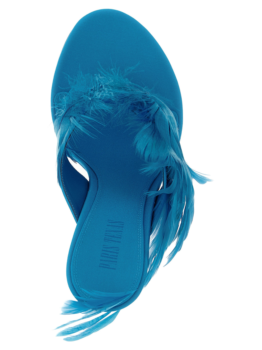 Paris Texas Lidia Feather Thong Sandals - Blue | 7ce783b0974bf0be07c7e45c781acf1e1c559d1c