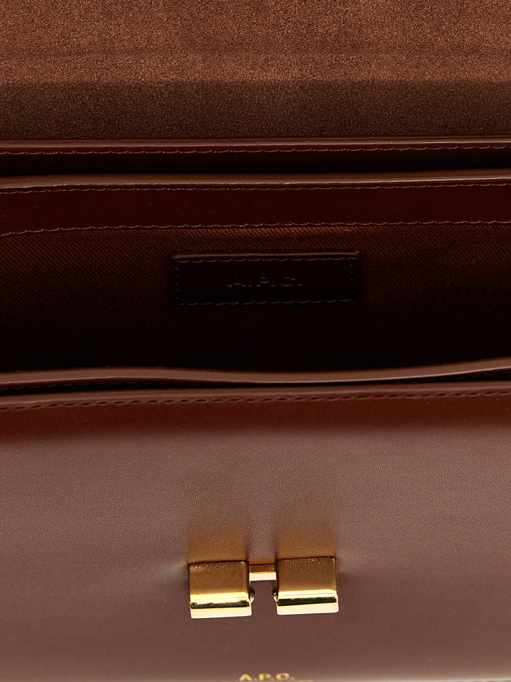 A.P.C. Grace Small Crossbody Bags - Brown | b03c053be9b941634f07a7000368116374270106