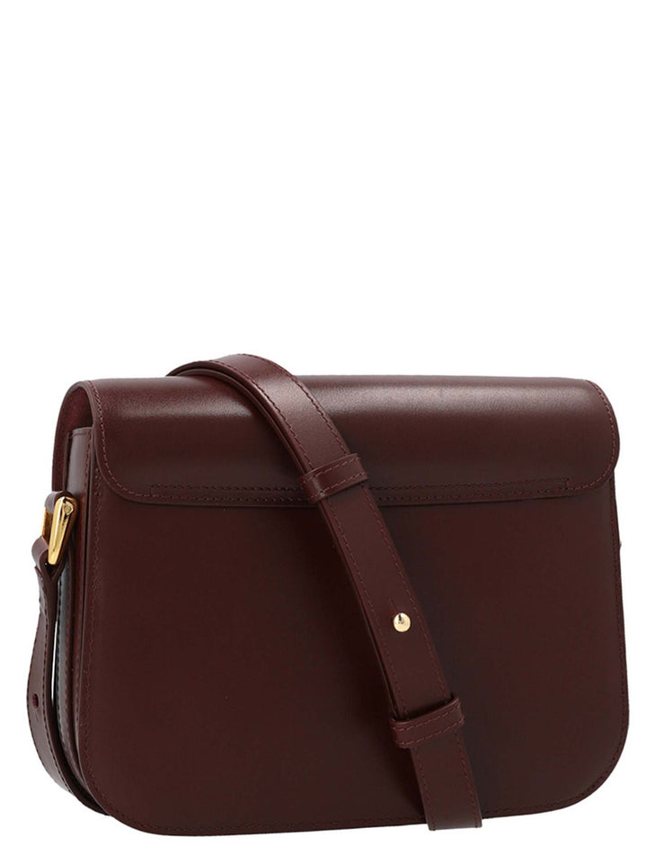 A.P.C. Grace Small Crossbody Bags - Bordeaux | aa99fbfefd08ffa1b963e002da3e8e4dadfc11d5