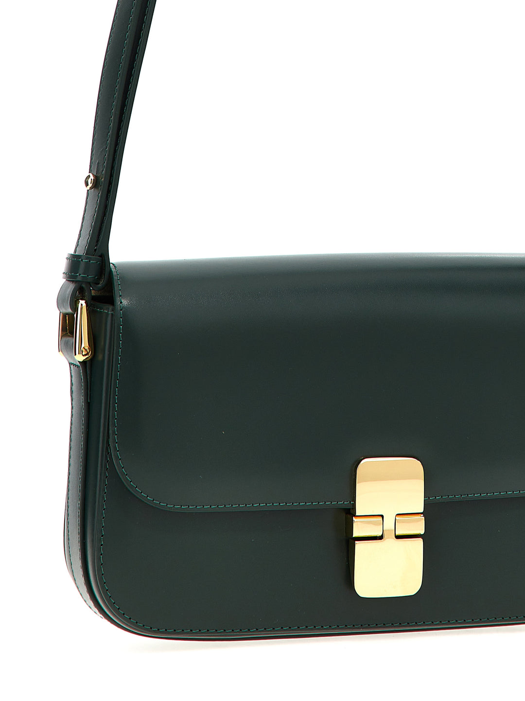 Grace Baguette Shoulder Bags Green