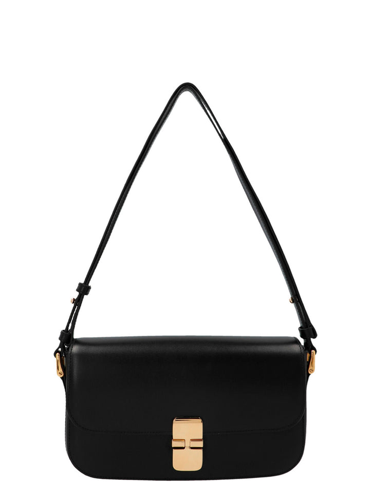 Grace Baguette Shoulder Bags Black