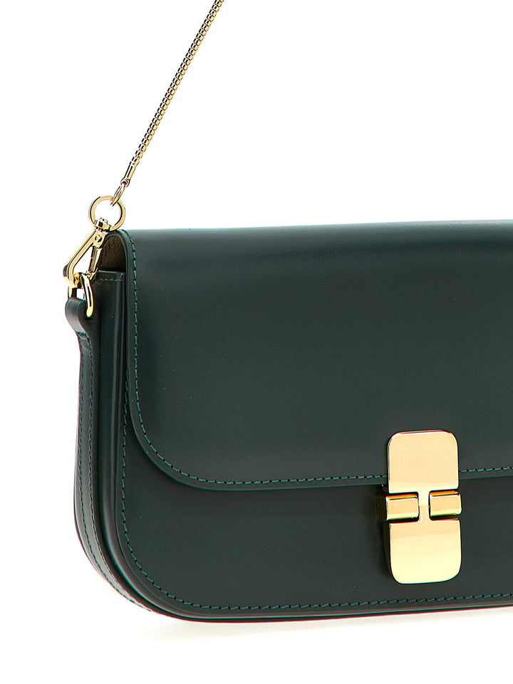 Grace Chaine Clutch Green