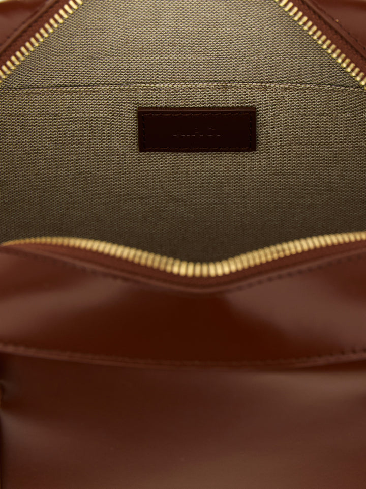 A.P.C. Virginie Box Hand Bags - Brown | 9d8f622f07c1cf455b9effba5a27175ab1fdc19a