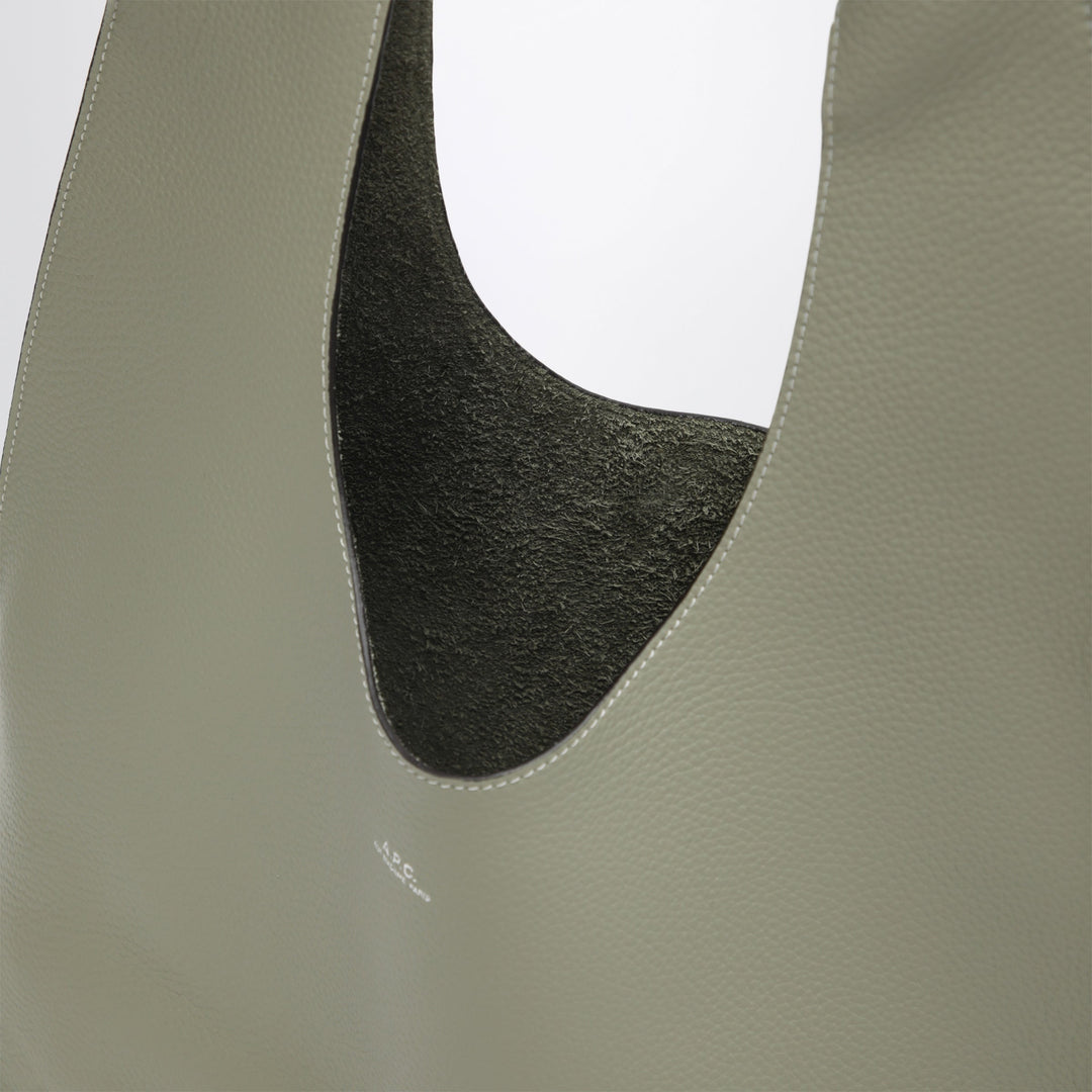 A.P.C. Pastel Green Neige Clou Leather Bag