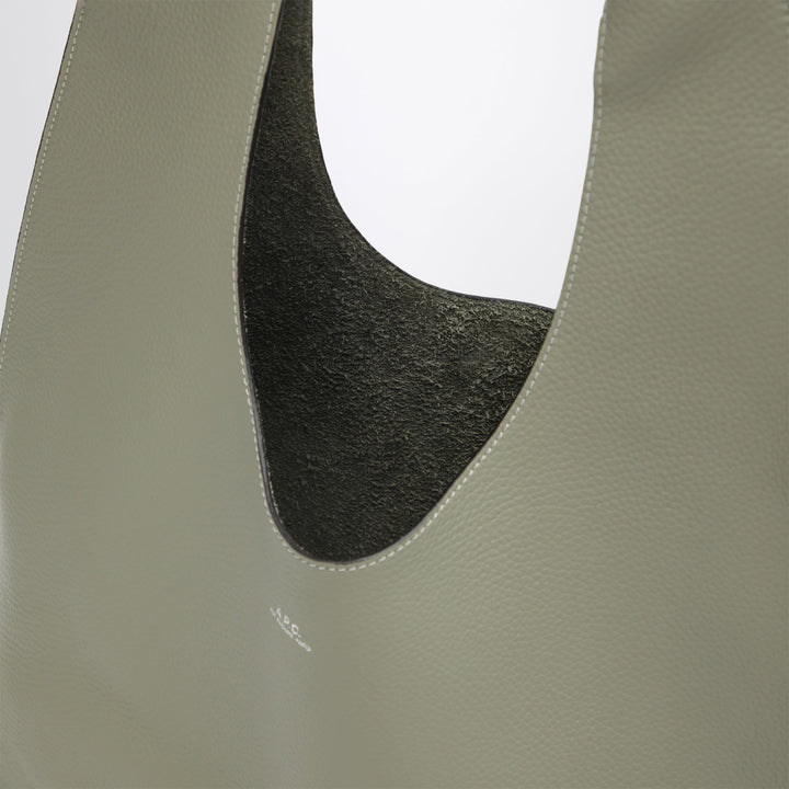 A.P.C. Pastel Green Neige Clou Leather Bag