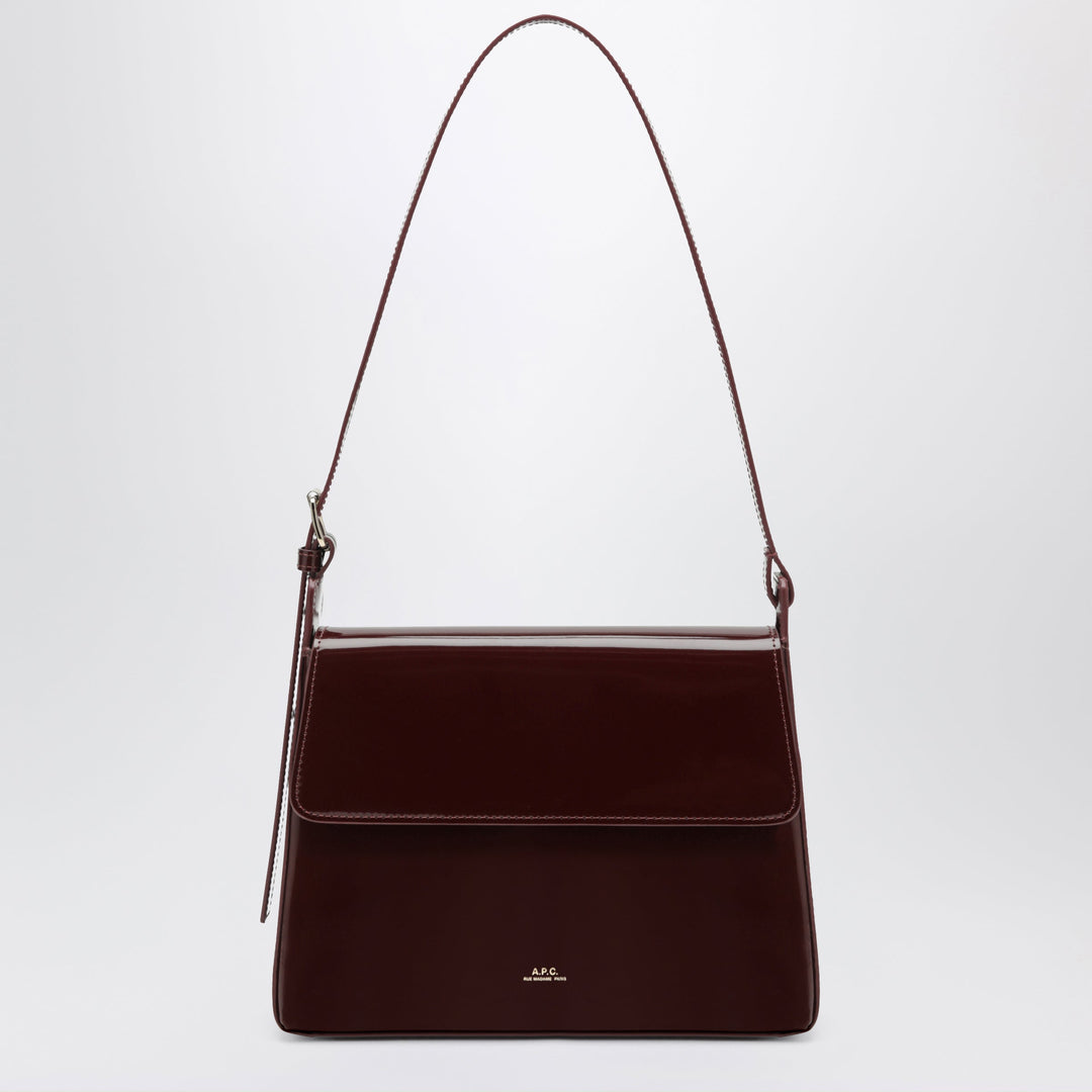 A.P.C. Virginie Burgundy Leather Bag