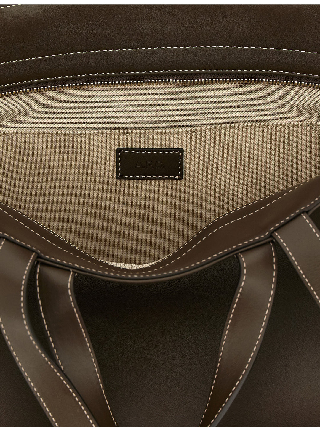 A.P.C. Le Drummer Tote Bag - Brown | 082da5513a7e679fe1f01a40336a337130d4b54a