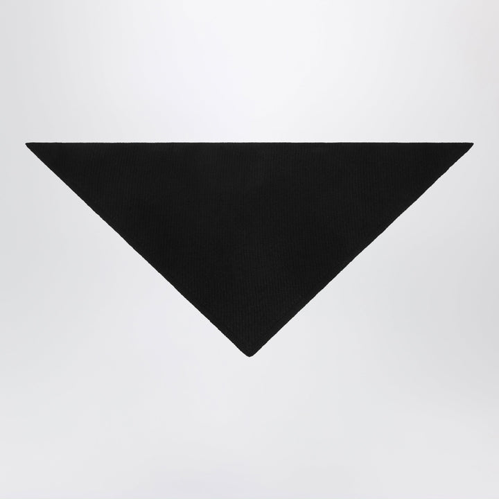 Studio Nicholson Black Pythagoras Scarf In Merino Wool