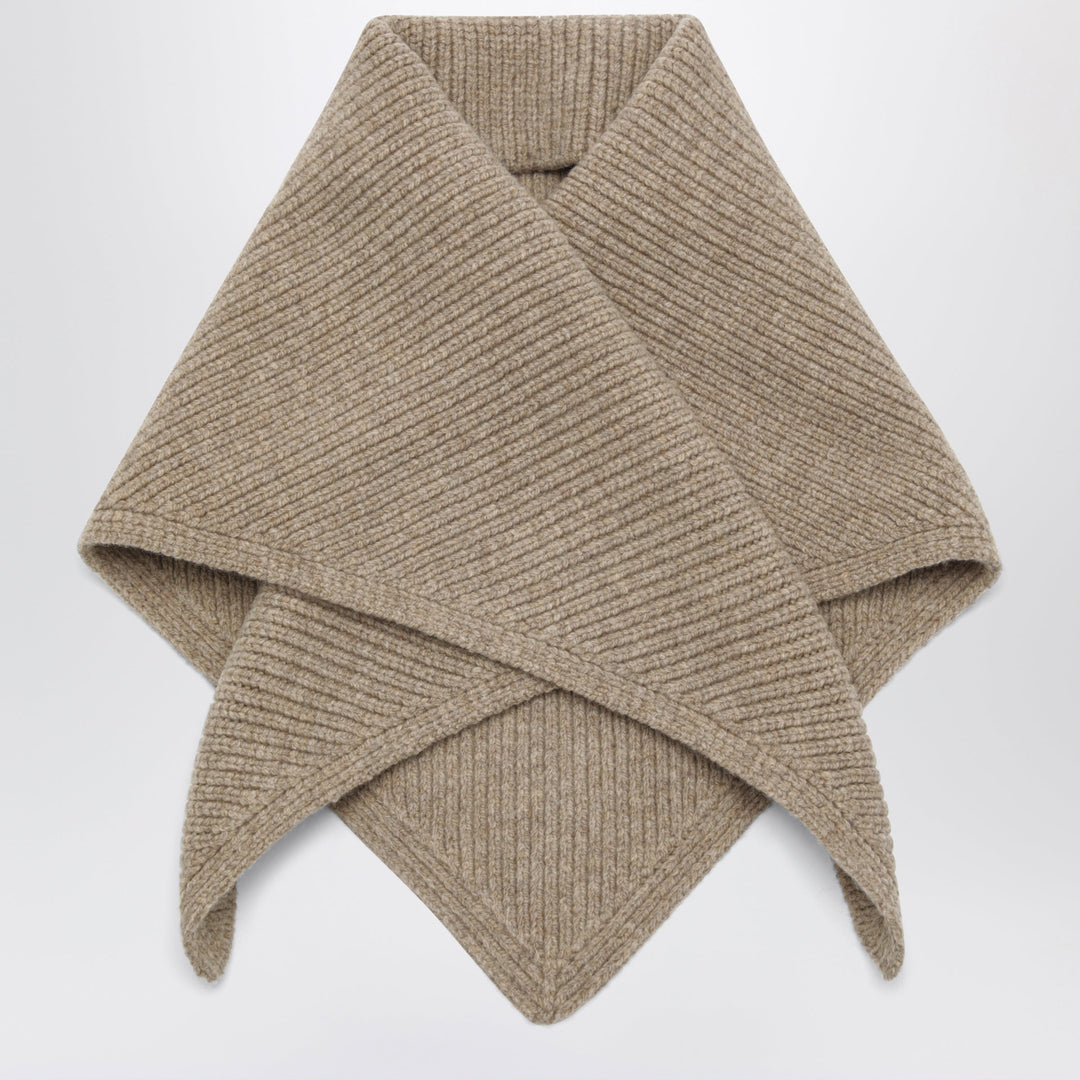 Studio Nicholson Pythagoras Oatmeal Scarf In Merino Wool