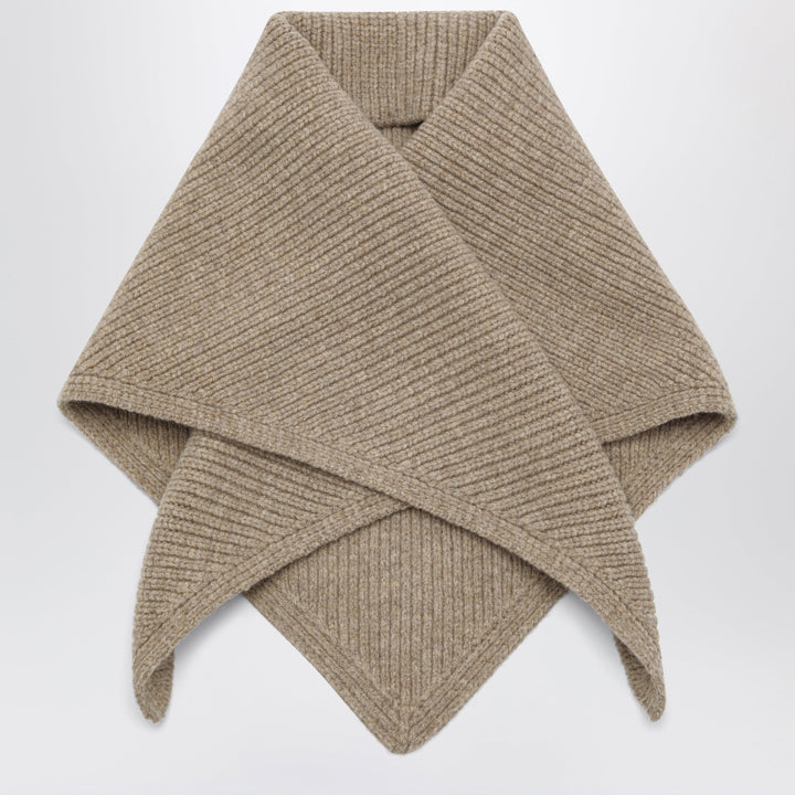 Studio Nicholson Pythagoras Oatmeal Scarf In Merino Wool