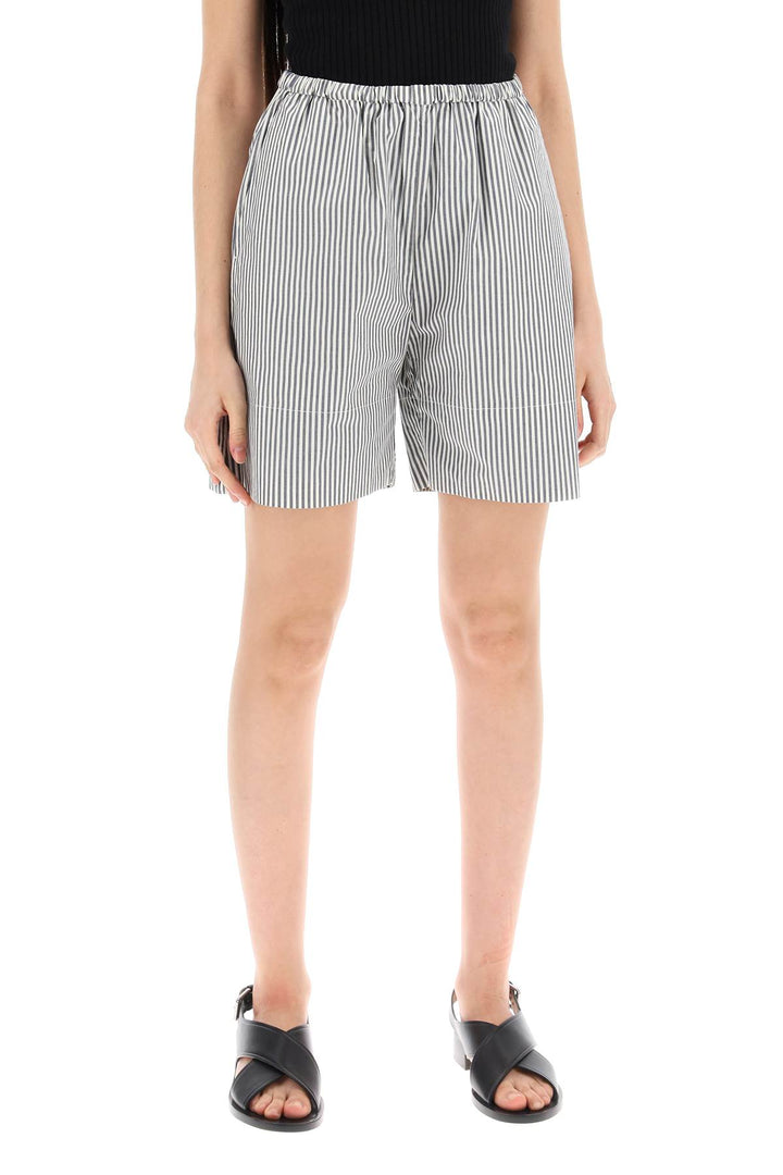 Shorts A Righe Siona In Cotone Organico