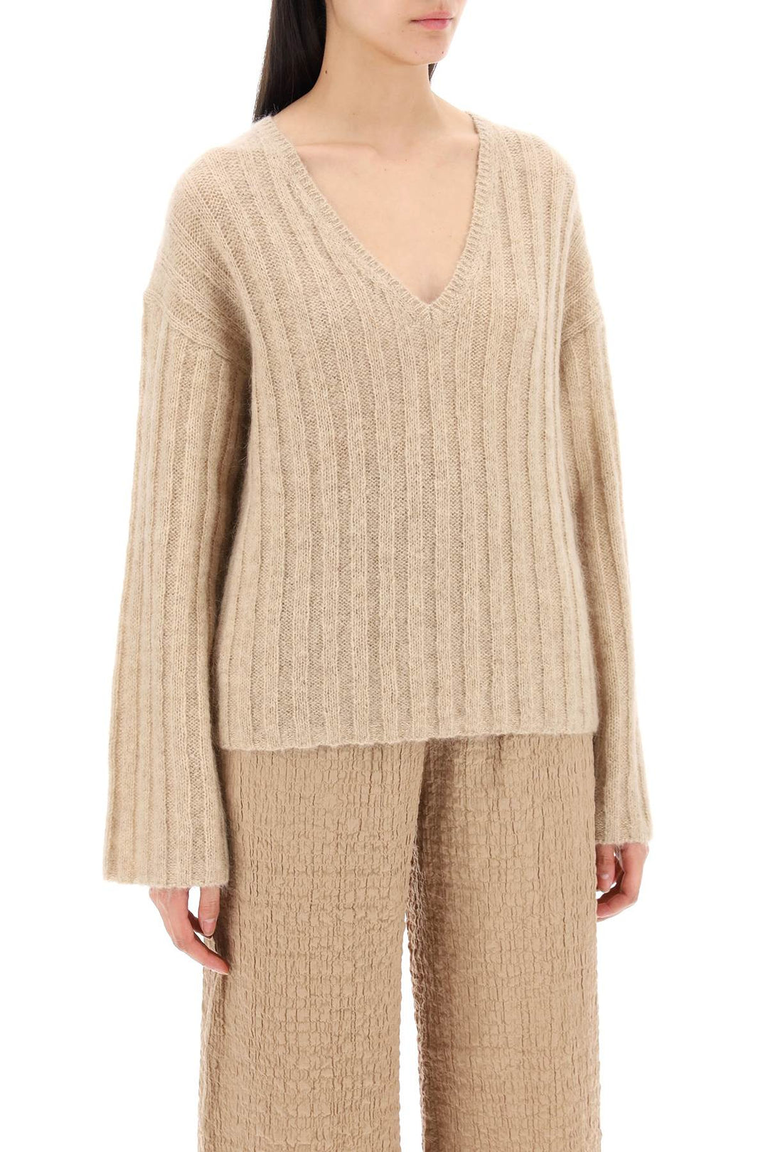 Cimone Sweater In Flat Ribbed Knit