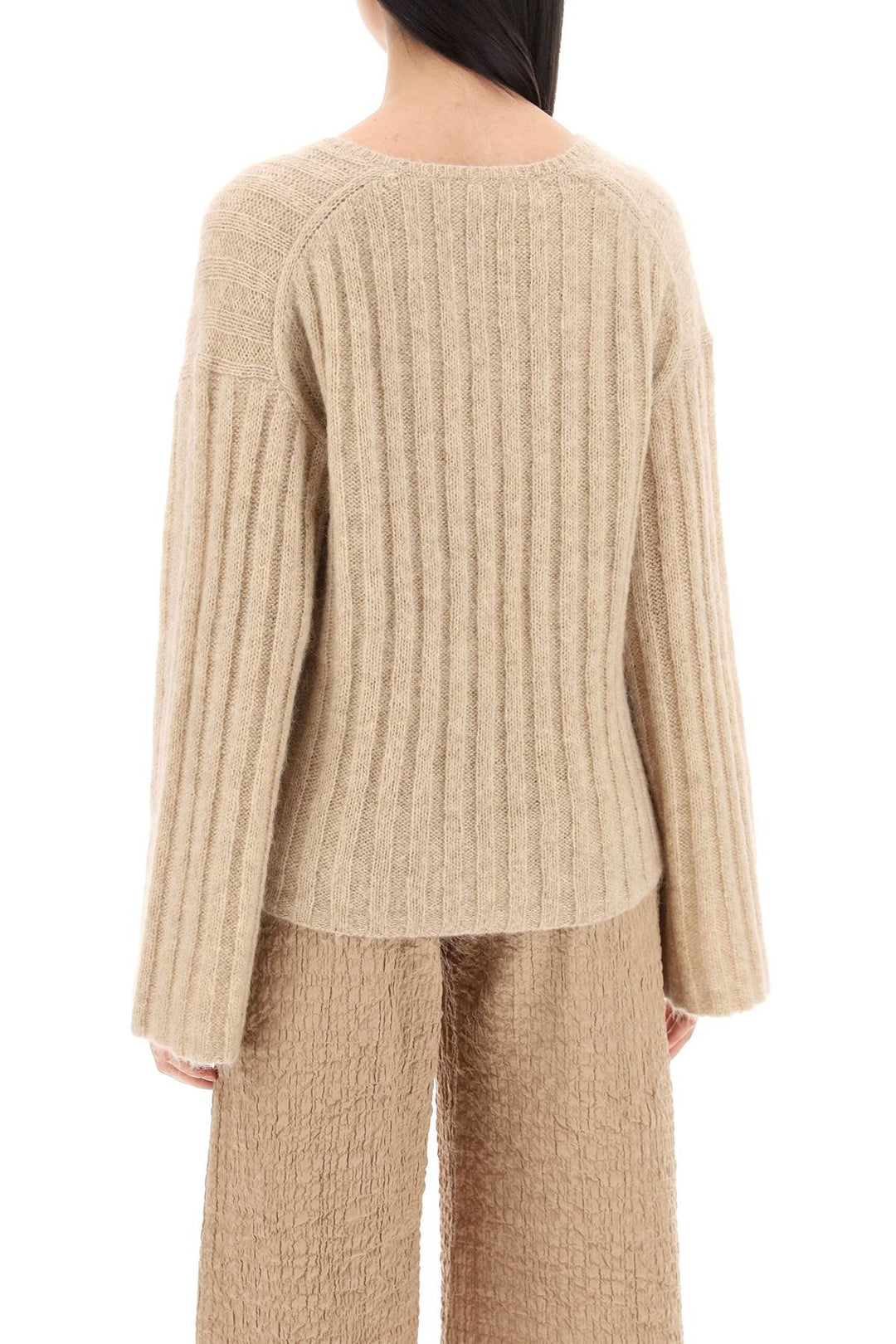 Cimone Sweater In Flat Ribbed Knit