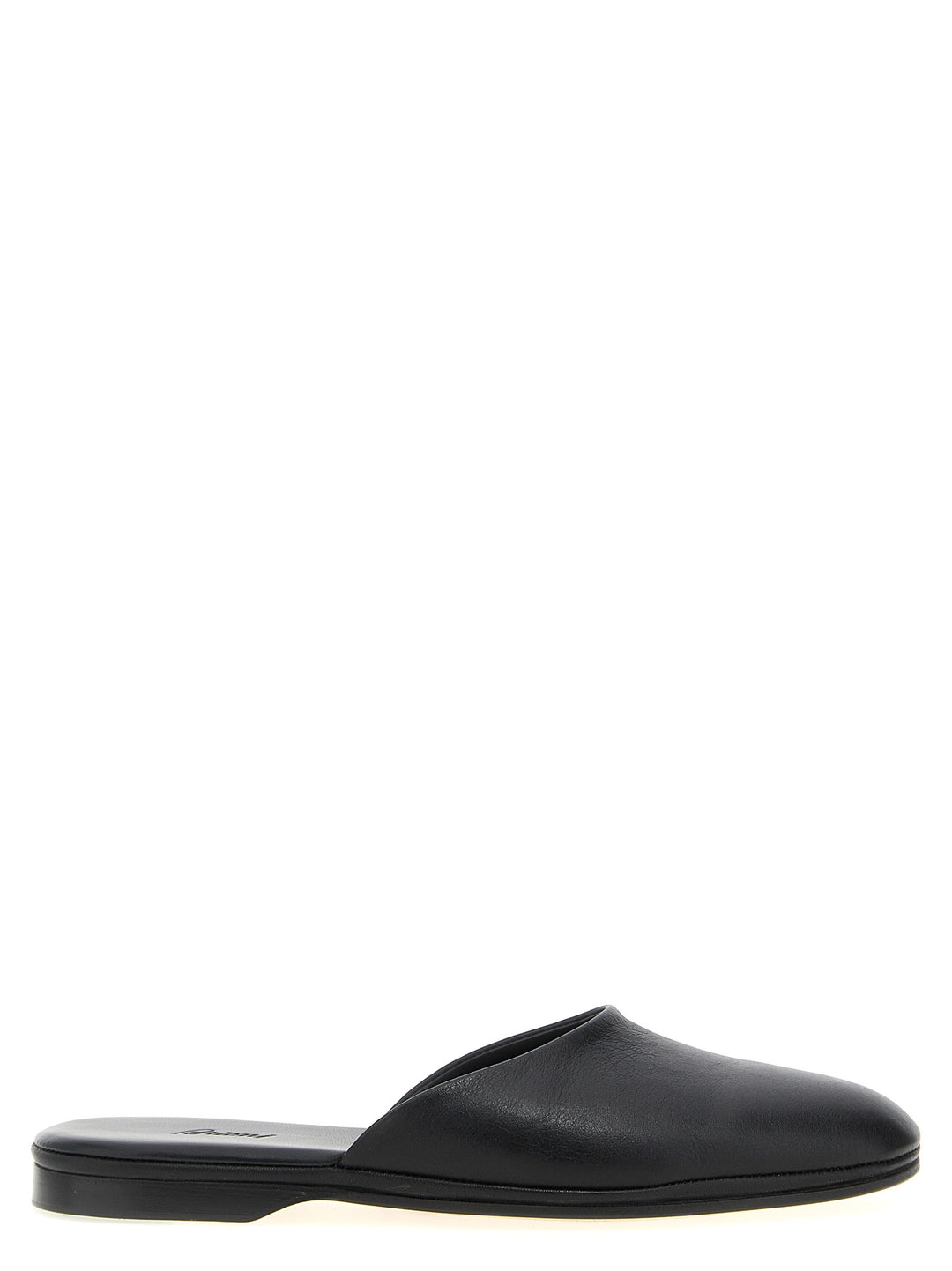 Brioni Leather Sabots Flat shoes - Black | 111b0170b4a15e8fb923a5f358c8a9434d41bbb6
