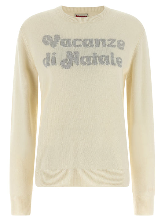 New Queen-Vacanze Di Natale Sweaters And Cardigans White