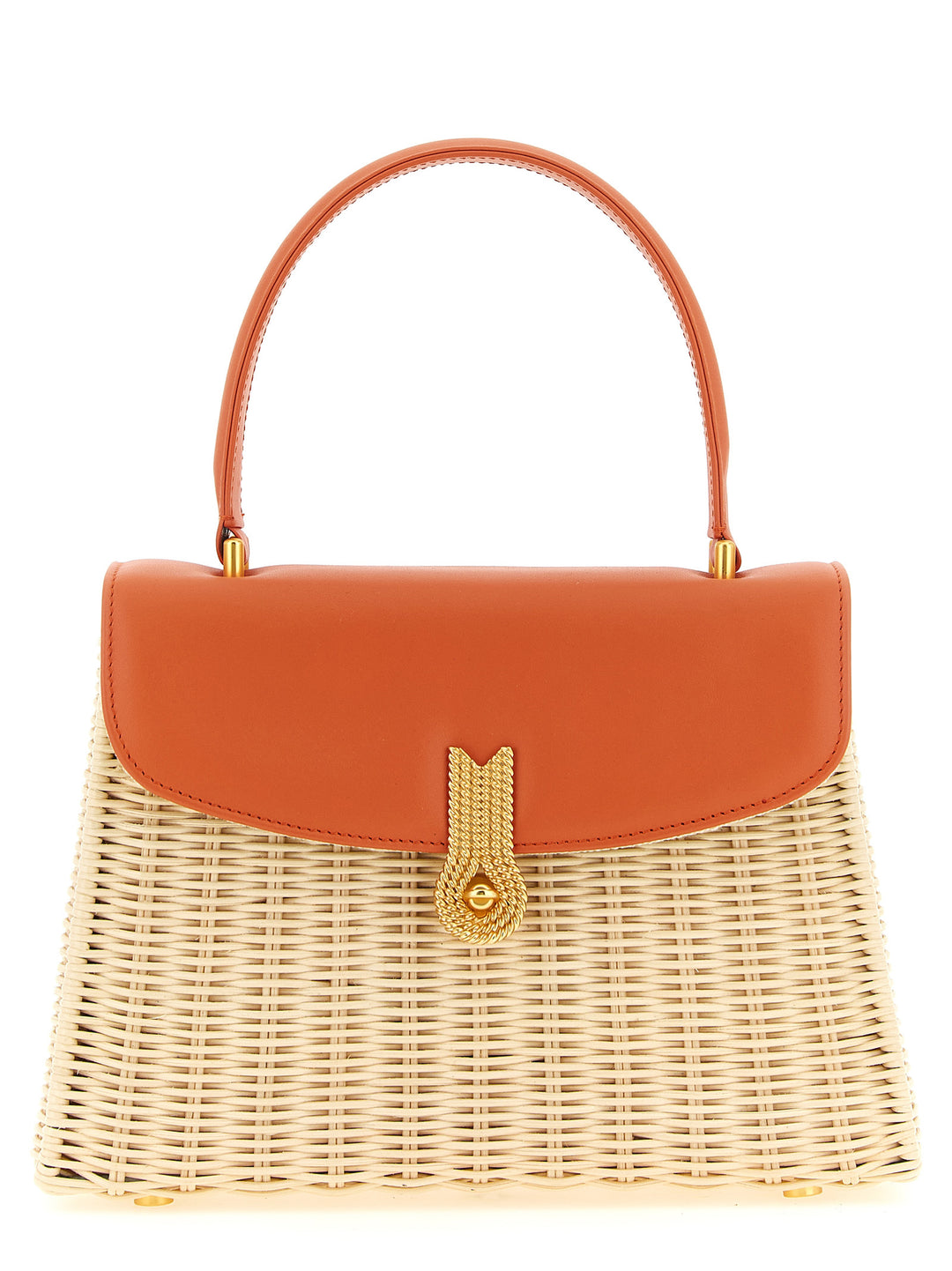 Daniele Amato Queen Rattan Hand Bags - Orange | b01b7ae7d284f4aaf77c0effbccd867d6586b73b