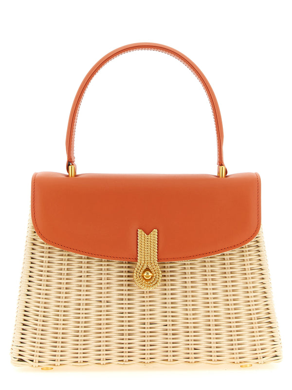 Queen Rattan Hand Bags Orange