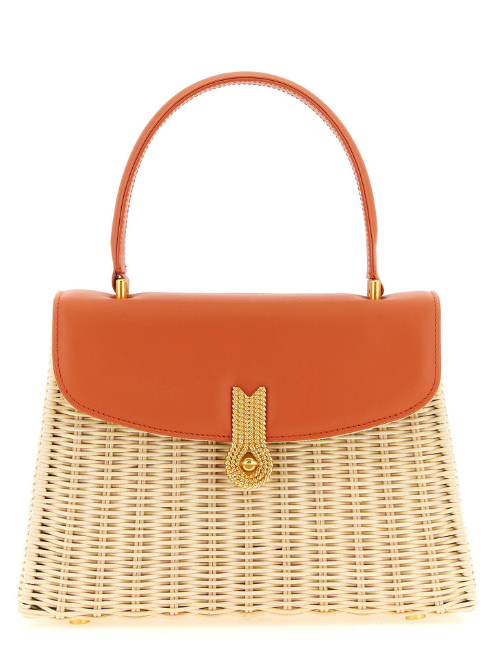 Daniele Amato Queen Rattan Hand Bags - Orange | b01b7ae7d284f4aaf77c0effbccd867d6586b73b