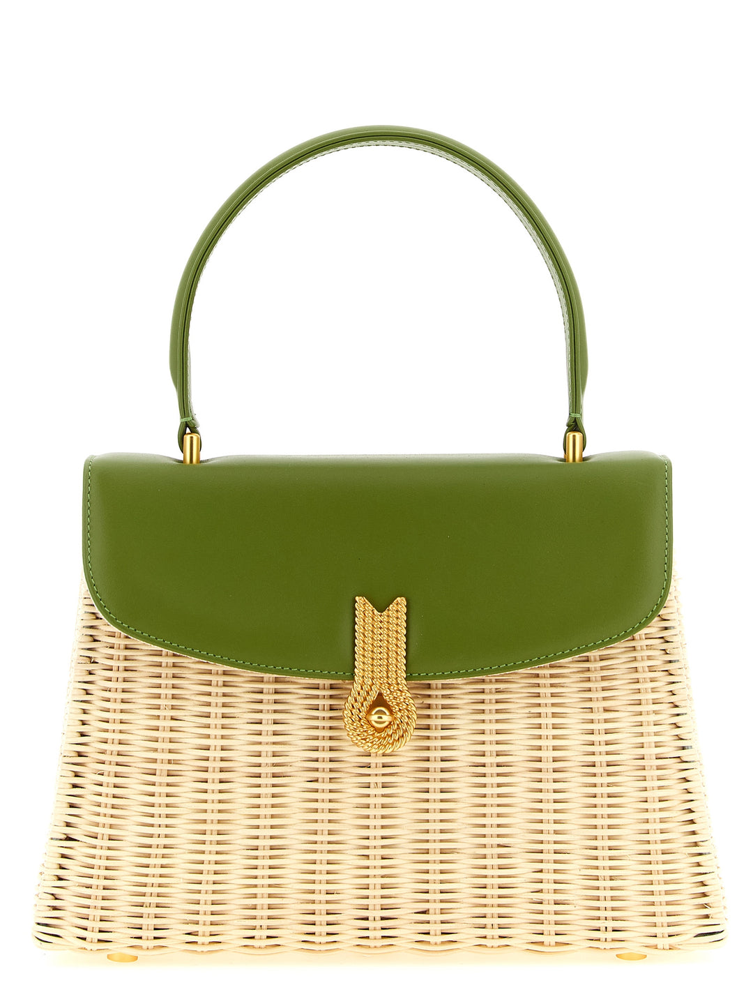 Daniele Amato Queen Rattan Hand Bags - Green | 1d6e6d275b742666bdea64ab9a3ec46662ecdffe
