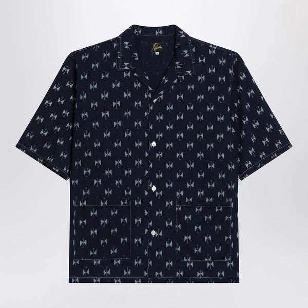 Blue Denim Shirt With Bow Ties