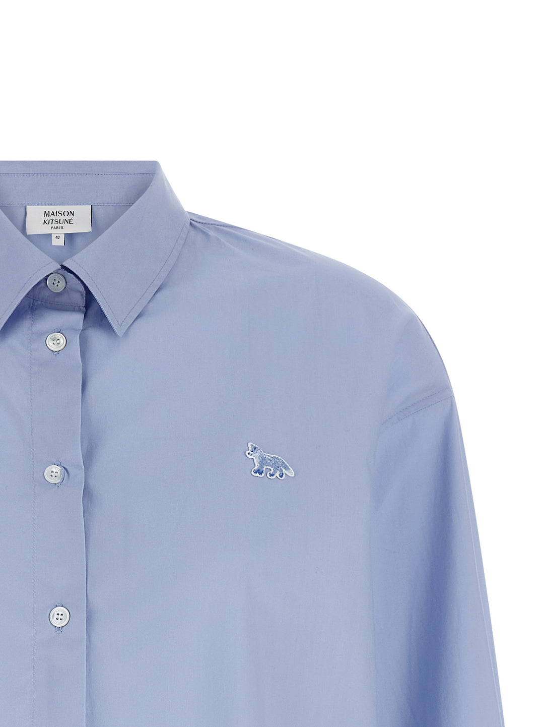 Maison Kitsune Baby Fox Shirt and Blouse - Blue | e9d664893de8507a45222b418fd8f7318478fc7a