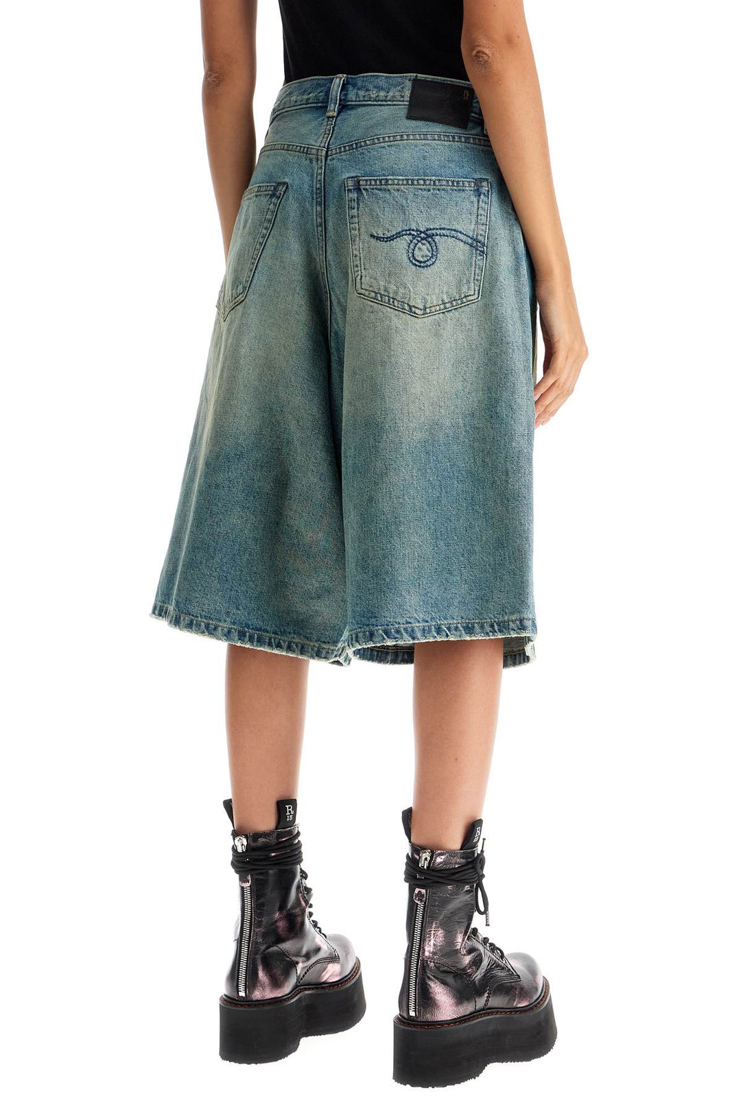 Bermuda Baggy In Denim