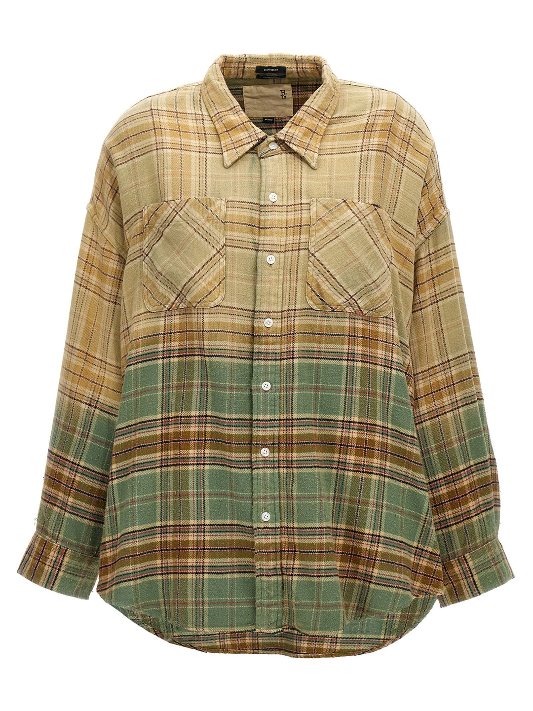 Drop Neck Workshirt Shirt, Blouse Multicolor