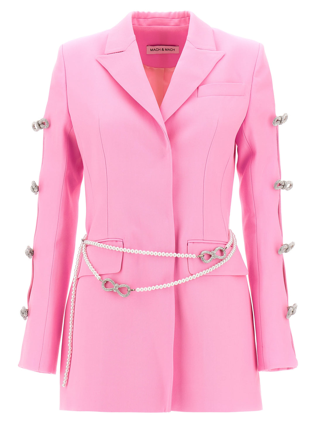 Bow And Pearl Blazer Dress Dresses Pink