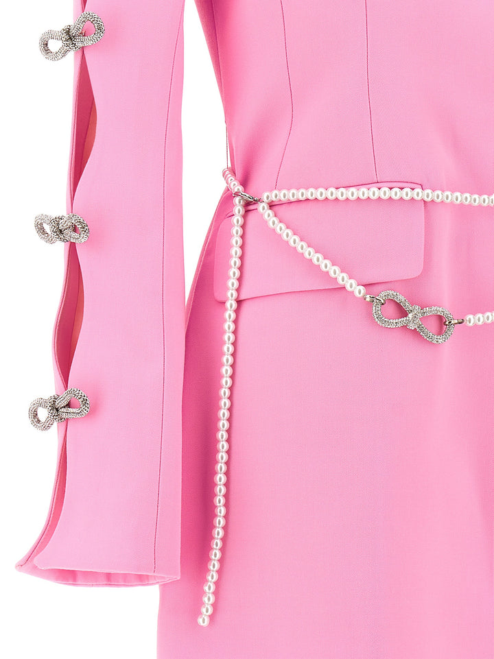 Bow And Pearl Blazer Dress Dresses Pink