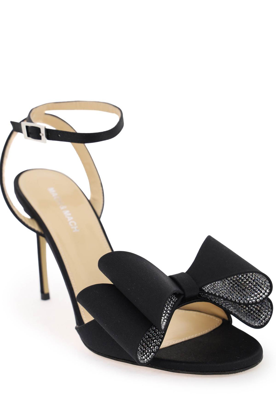 Satin Le Cadeau Sandals With Double Bow