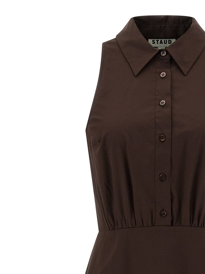 Staud Romy Dresses - Brown | dde23349d34f60d1477592a9c16bd0792e82d78d