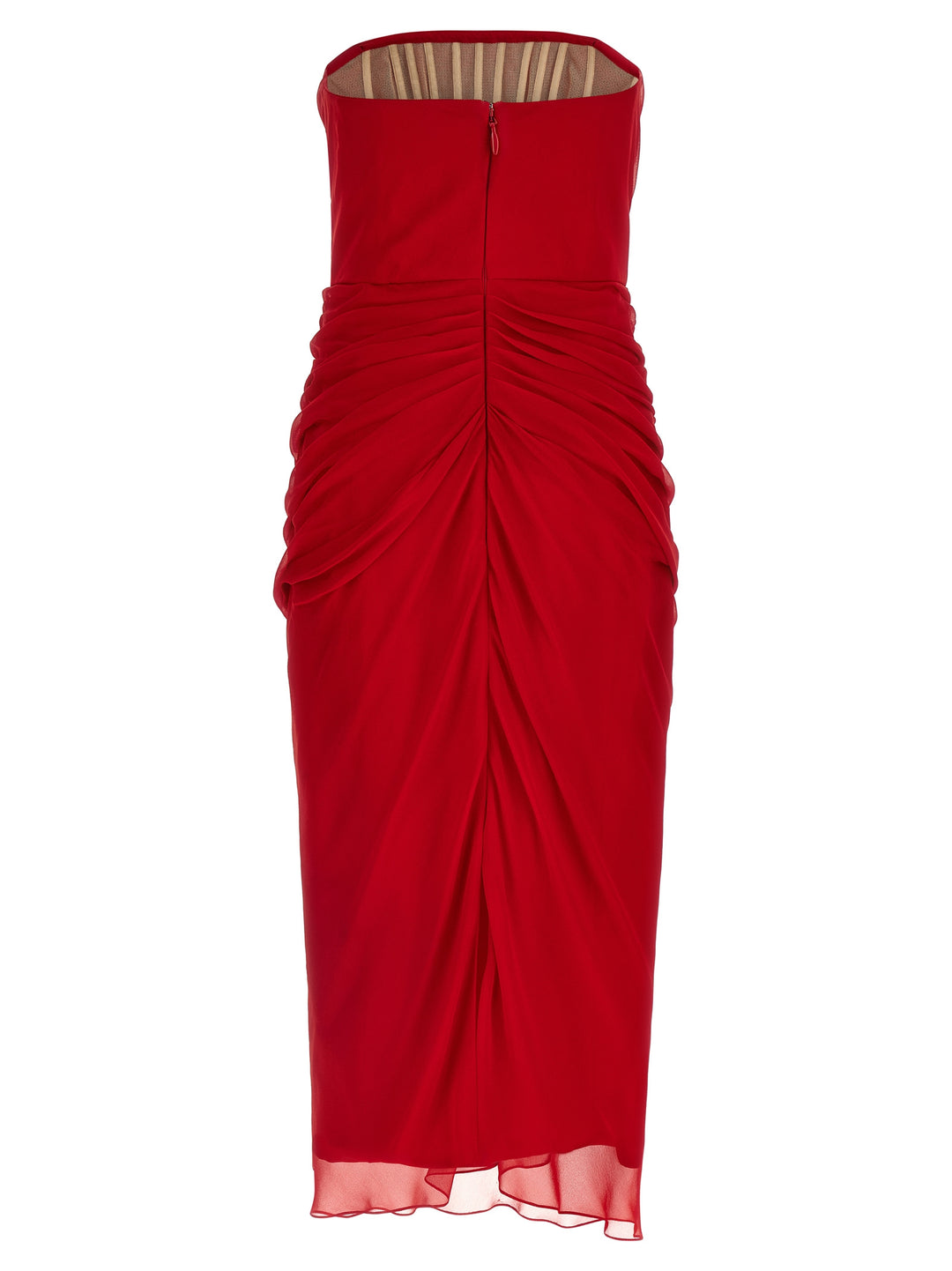 Carolina Herrera Chiffon Dress Dresses - Red | 56117e341b984618d71a1d170a6d601bddcde276