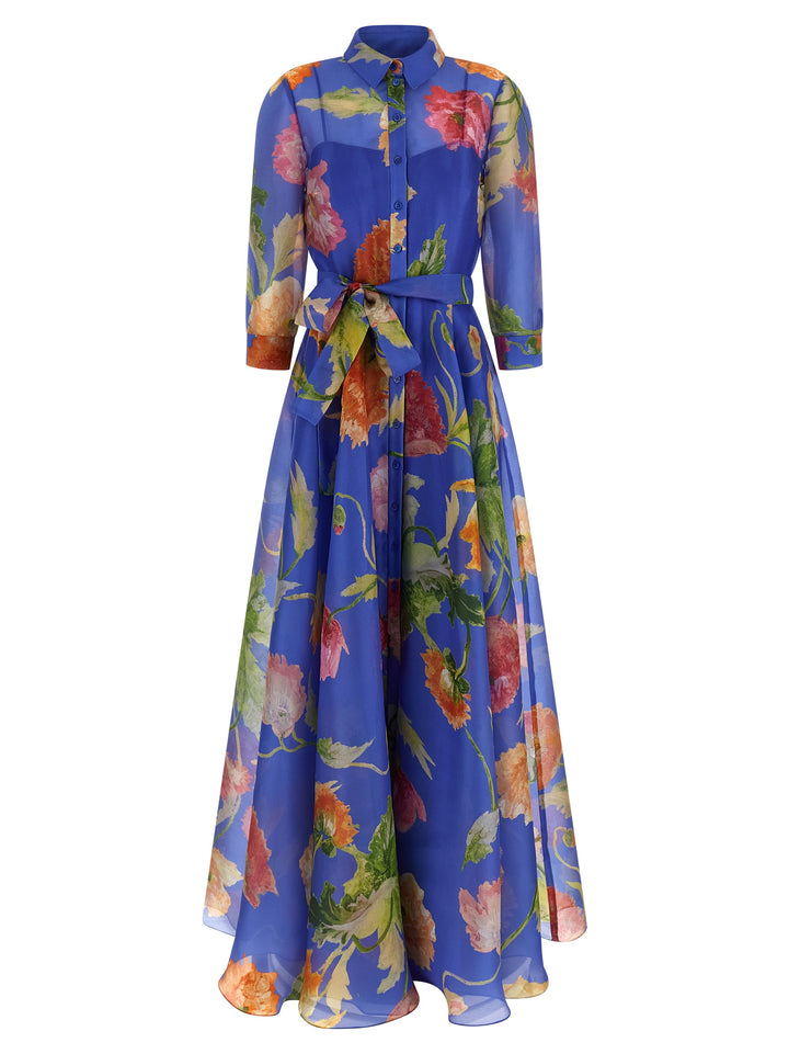 Carolina Herrera Trench Coat Dress Dresses - Blue | e11e24c0a6025a5cd381463e2e29086fb0b1b895