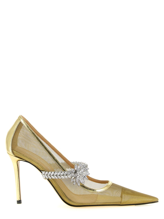 Lotus Flower Pumps Gold