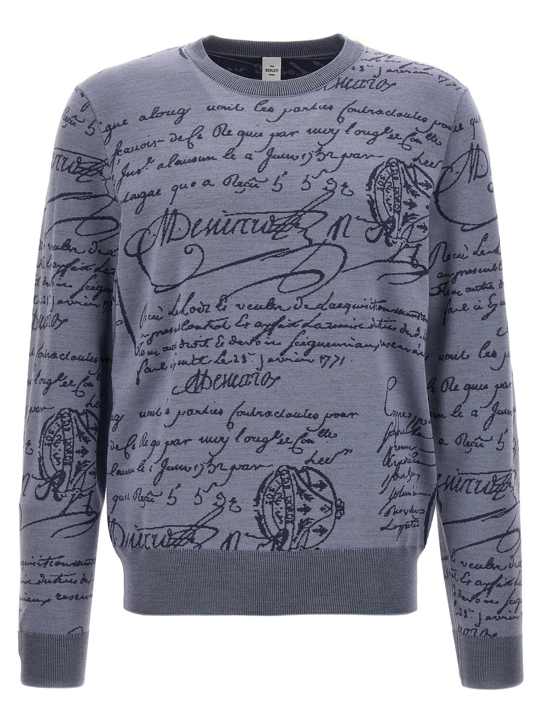 Classic Scritto Sweater, Cardigans Gray