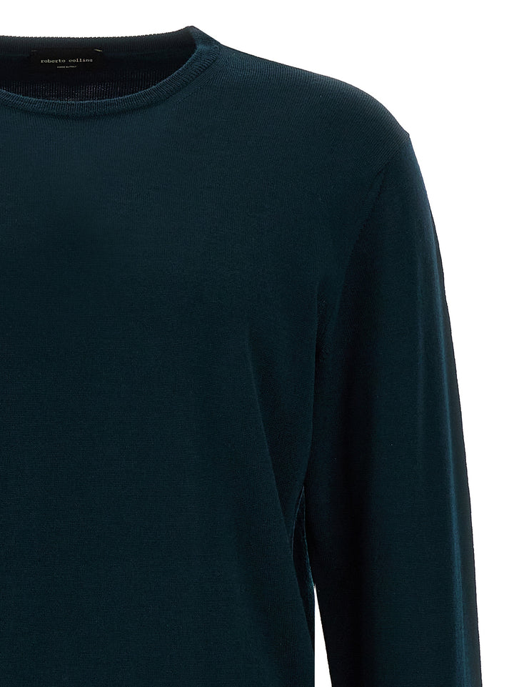 Crew-Neck Sweater Sweater, Cardigans Green