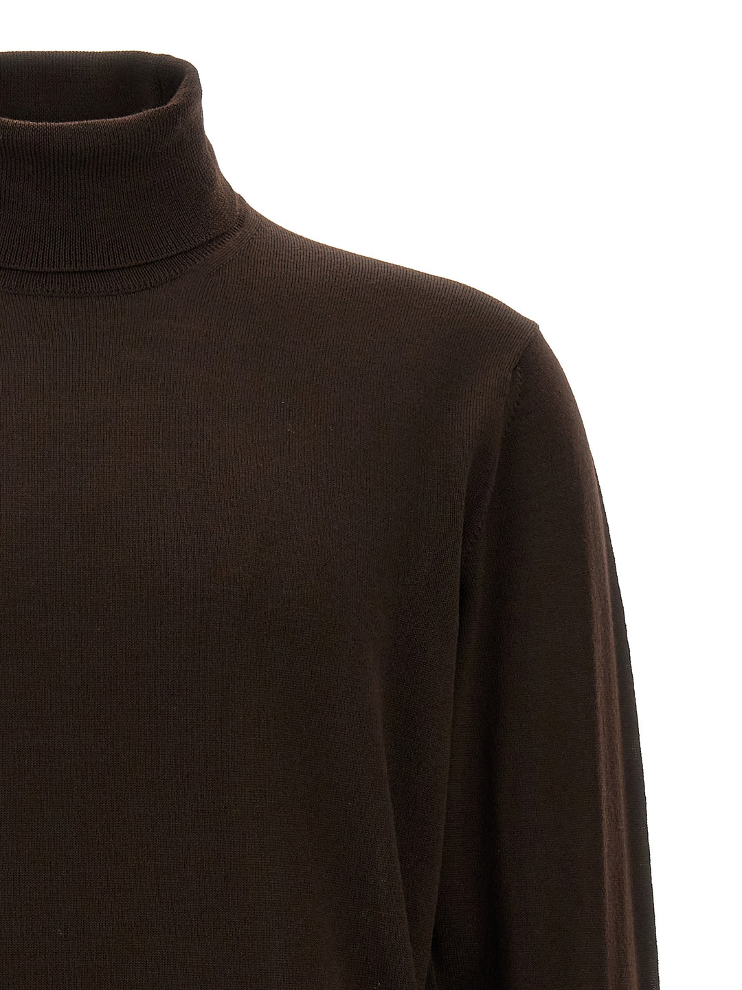 Wool Turtleneck Sweater Sweater, Cardigans Brown