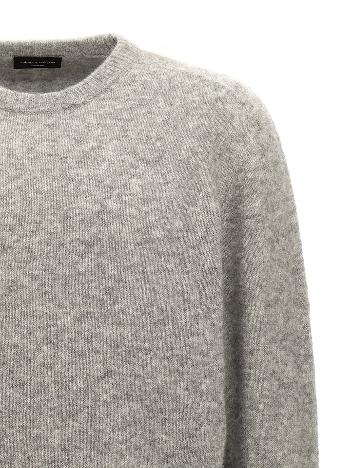 Crew-Neck Sweater Sweater, Cardigans Gray