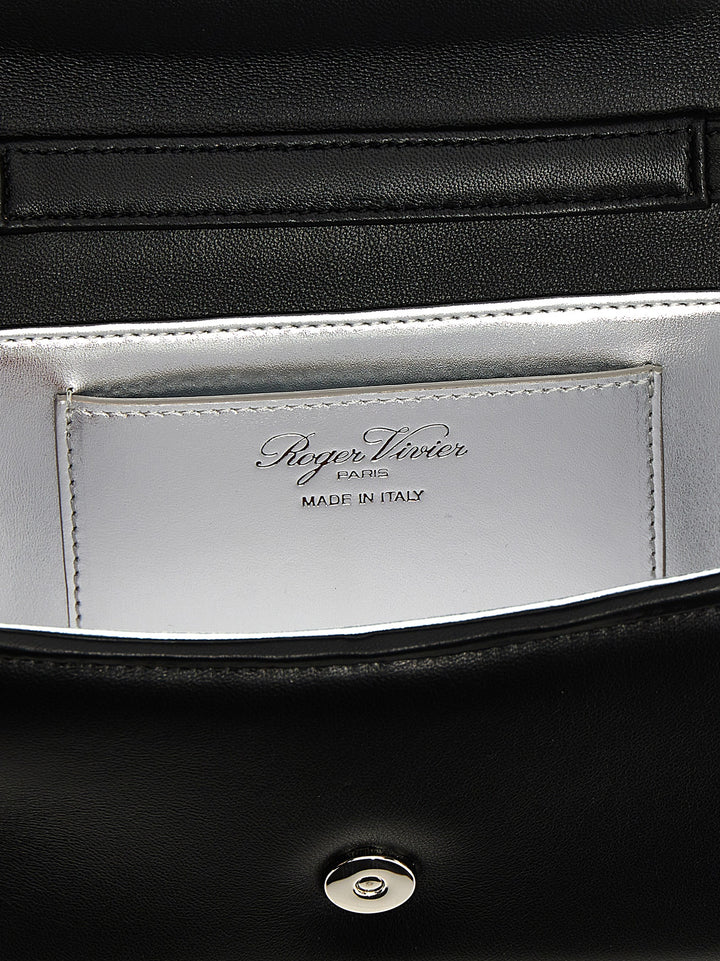 Roger Vivier Pilgrim Micro Hand Bags - Black | 55f83801d6caf0e6c1831d4744f7e376106b2b18