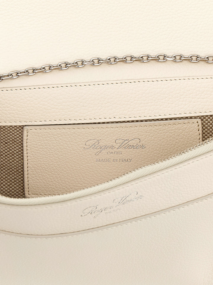 Roger Vivier Belle Vivier Clutch - White | 49efb51797cd76a3a18054af8ac35d6316d8a927