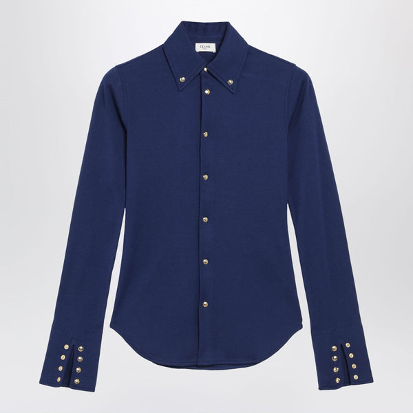 Ocean Blue Cotton Shirt