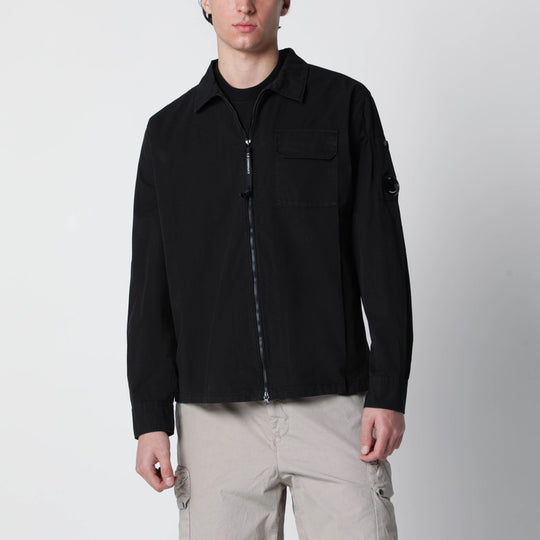 Black Cotton Overshirt