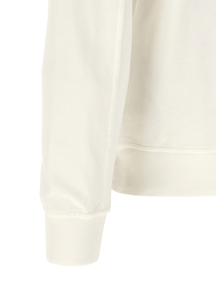 C.P. Company Fleece Sweatshirt - White | 8082b04238318c1c1a63f1380268b17e38ef8bb6