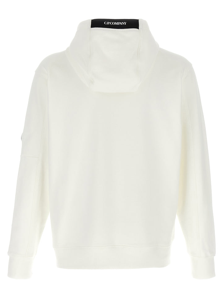C.P. Company Diagonal Raised Sweatshirt - White | 47bab9cfaf989c8a25f10aa60e1d801e68144733
